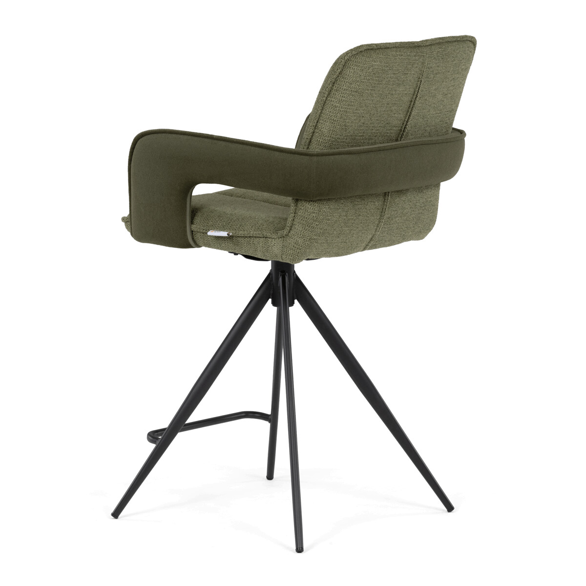 Barová stolička látka/kov AUB-F1146 Krémová