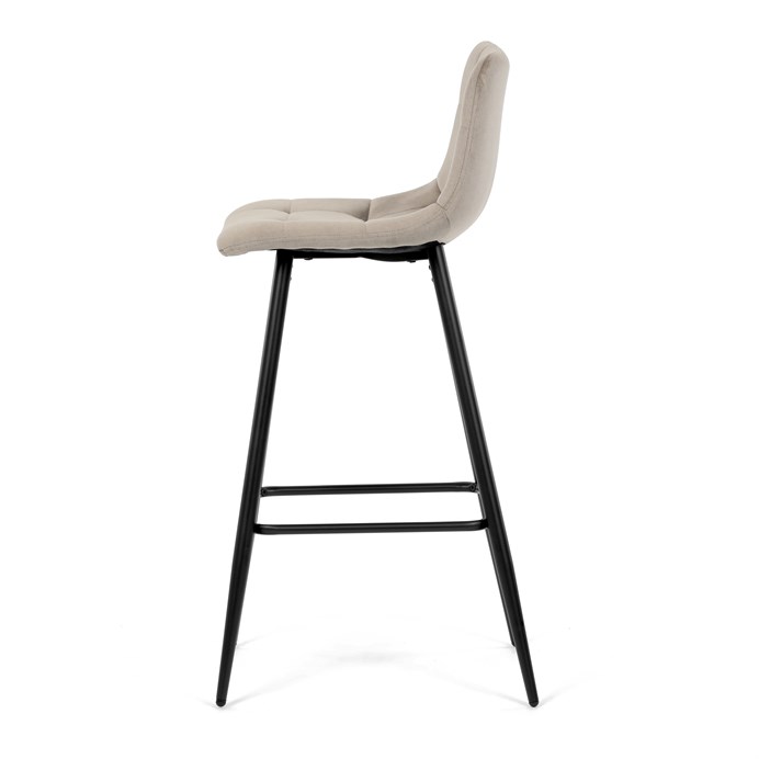 Barová stolička, hnedá, látka, AUB-X7015 CAP2