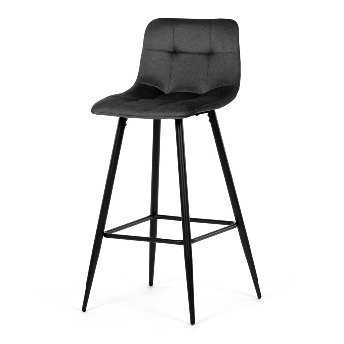 Barová stolička, šedá, látka, AUB-X7015 GREY2