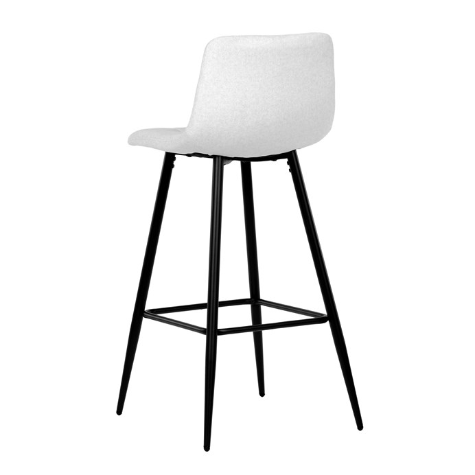 Barová stolička, biela, látka, AUB-X7015 WT2