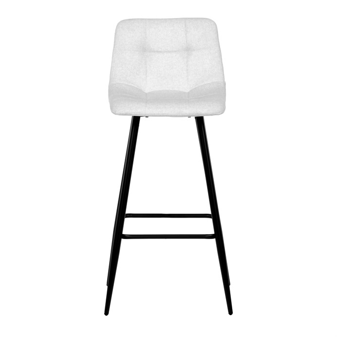 Barová stolička, biela, látka, AUB-X7015 WT2