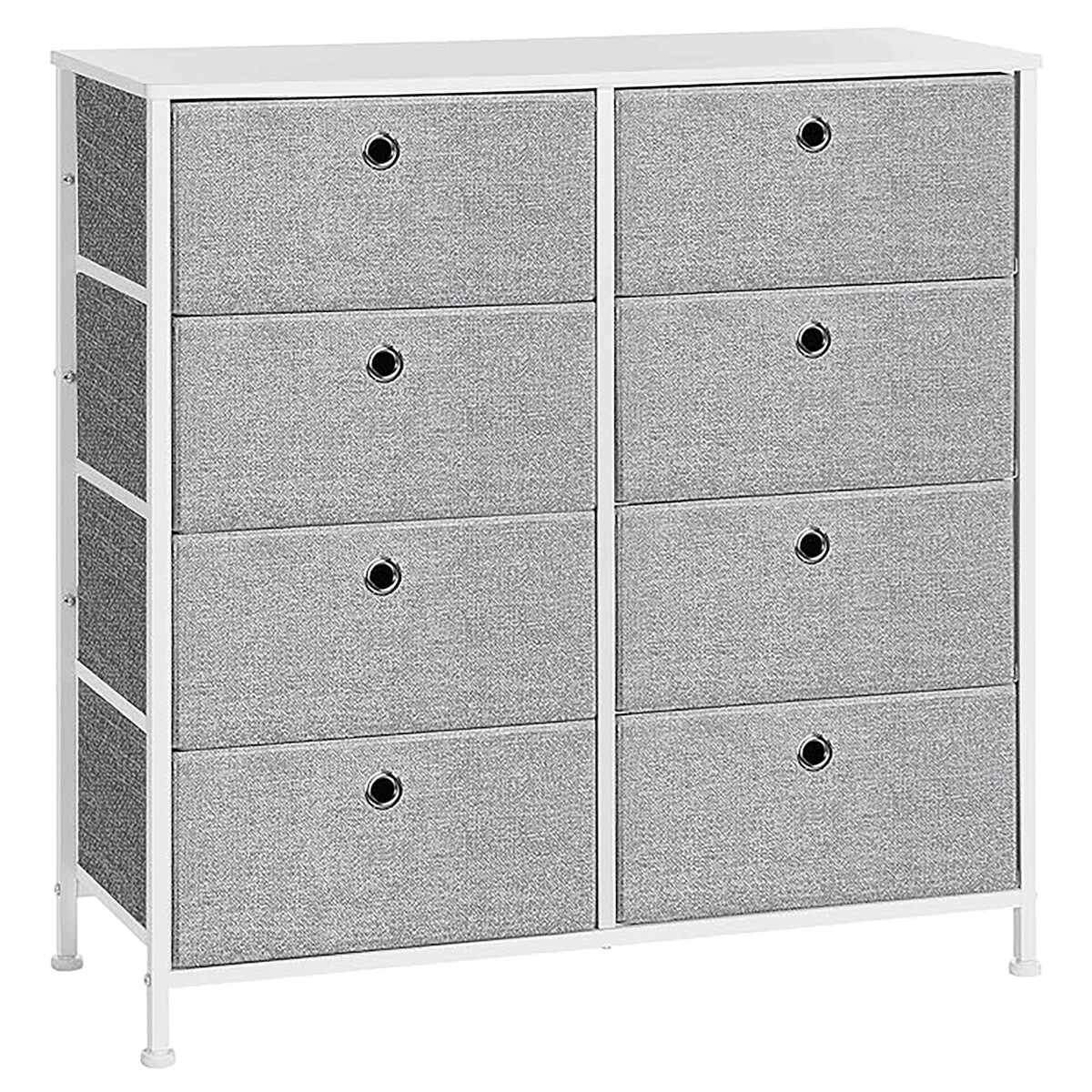 Komoda látková AUK-E1024 Sivá