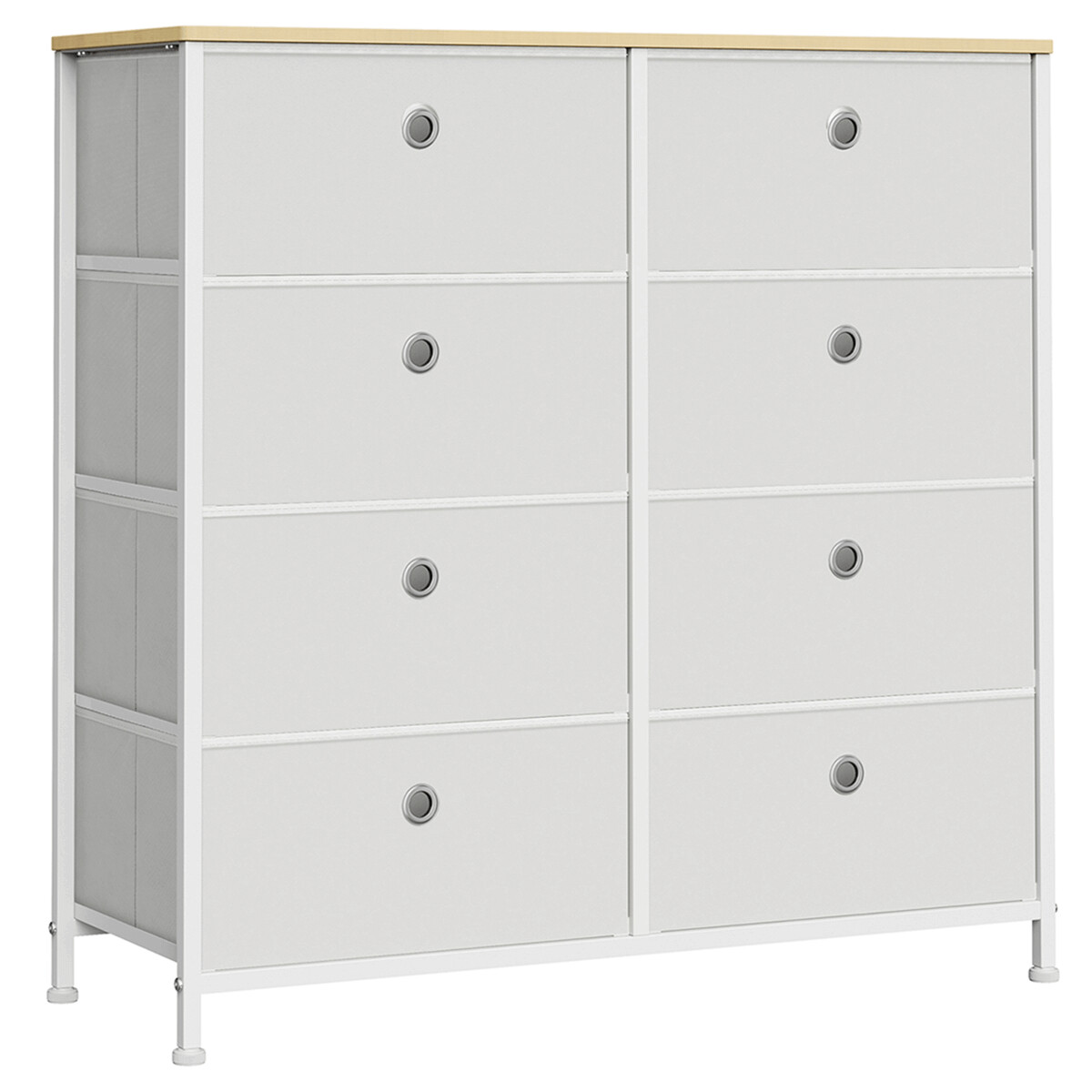 Komoda látková AUK-E1024 Biela