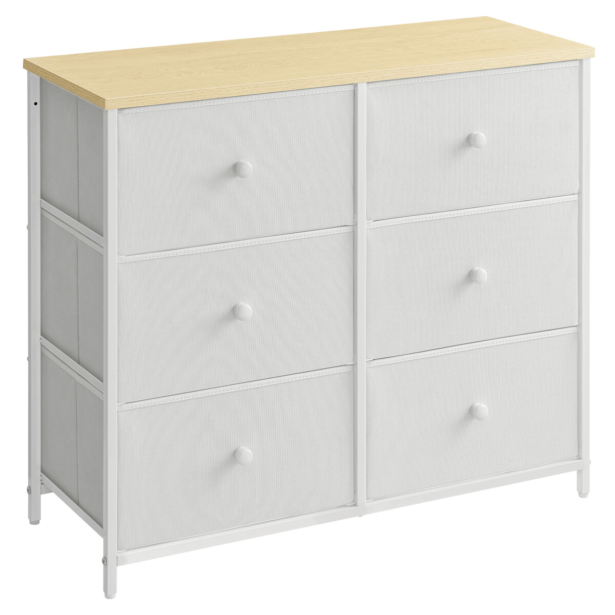 Komoda látková AUK-E1032 Biela