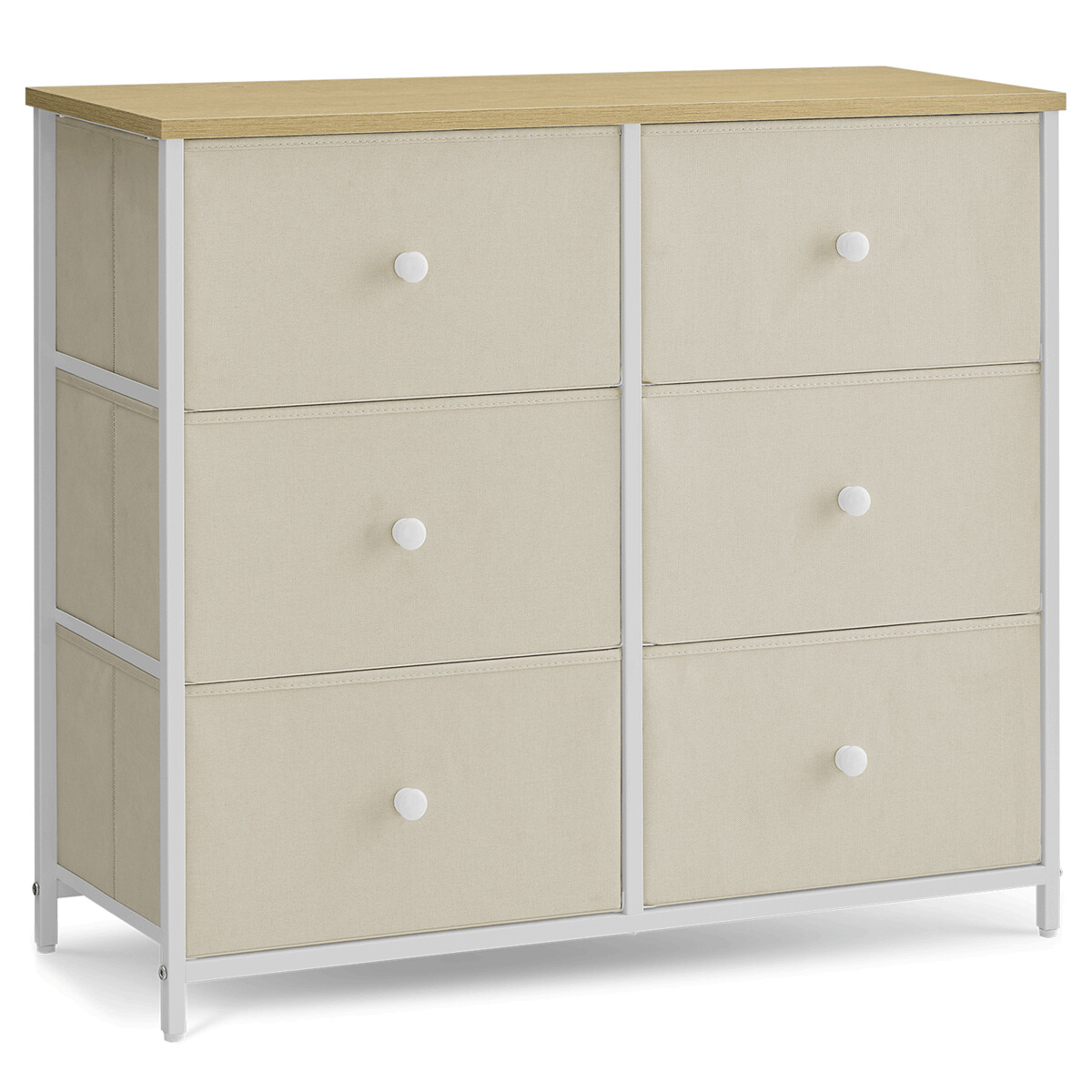 Komoda látková AUK-E1033 WT Béžová