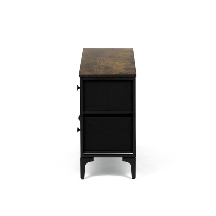 Komoda 103x30x56cm, mdf, viacfarebná, AUK-W2103 BK