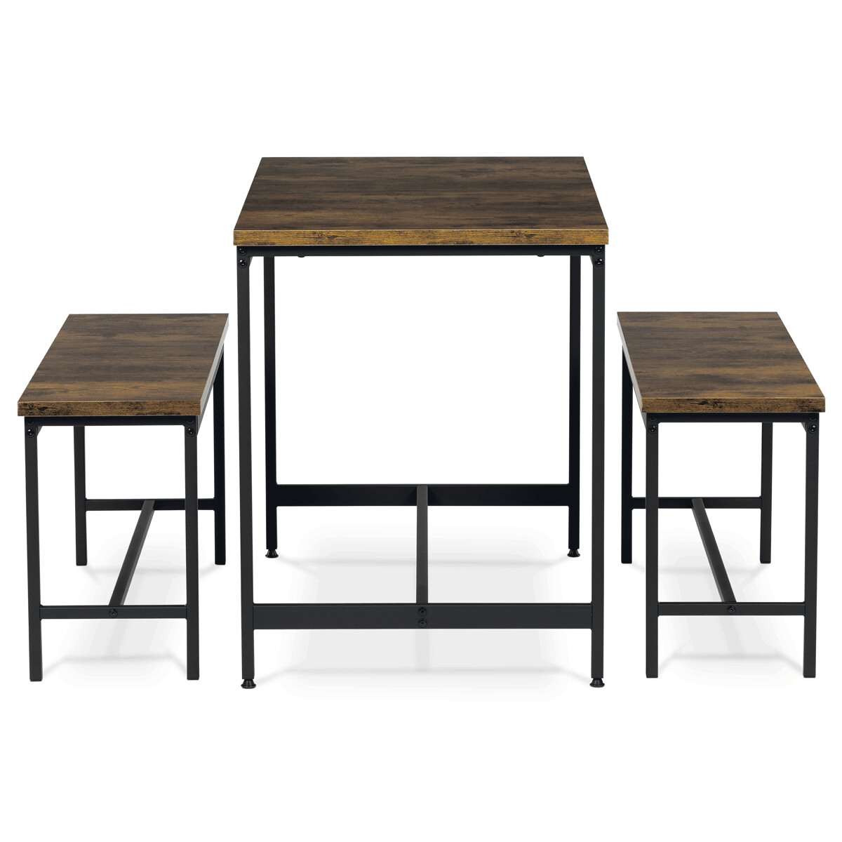 Jedálenský set MDF/kov AUT-G1175 Dub