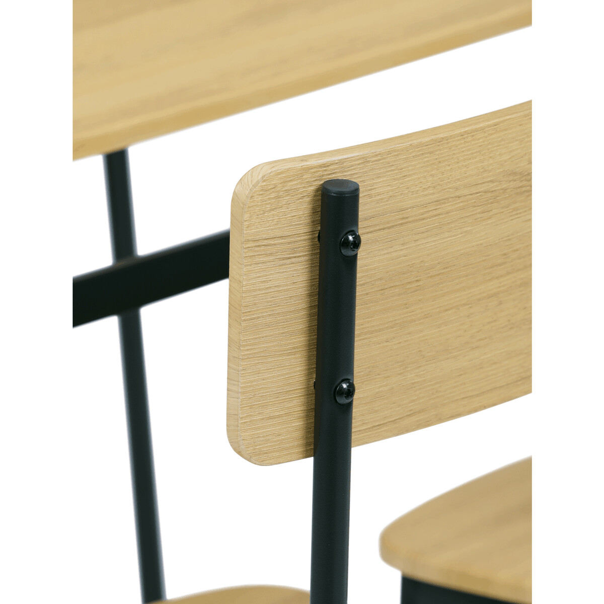 Jedálenský set MDF/kov AUT-O2155 Dub