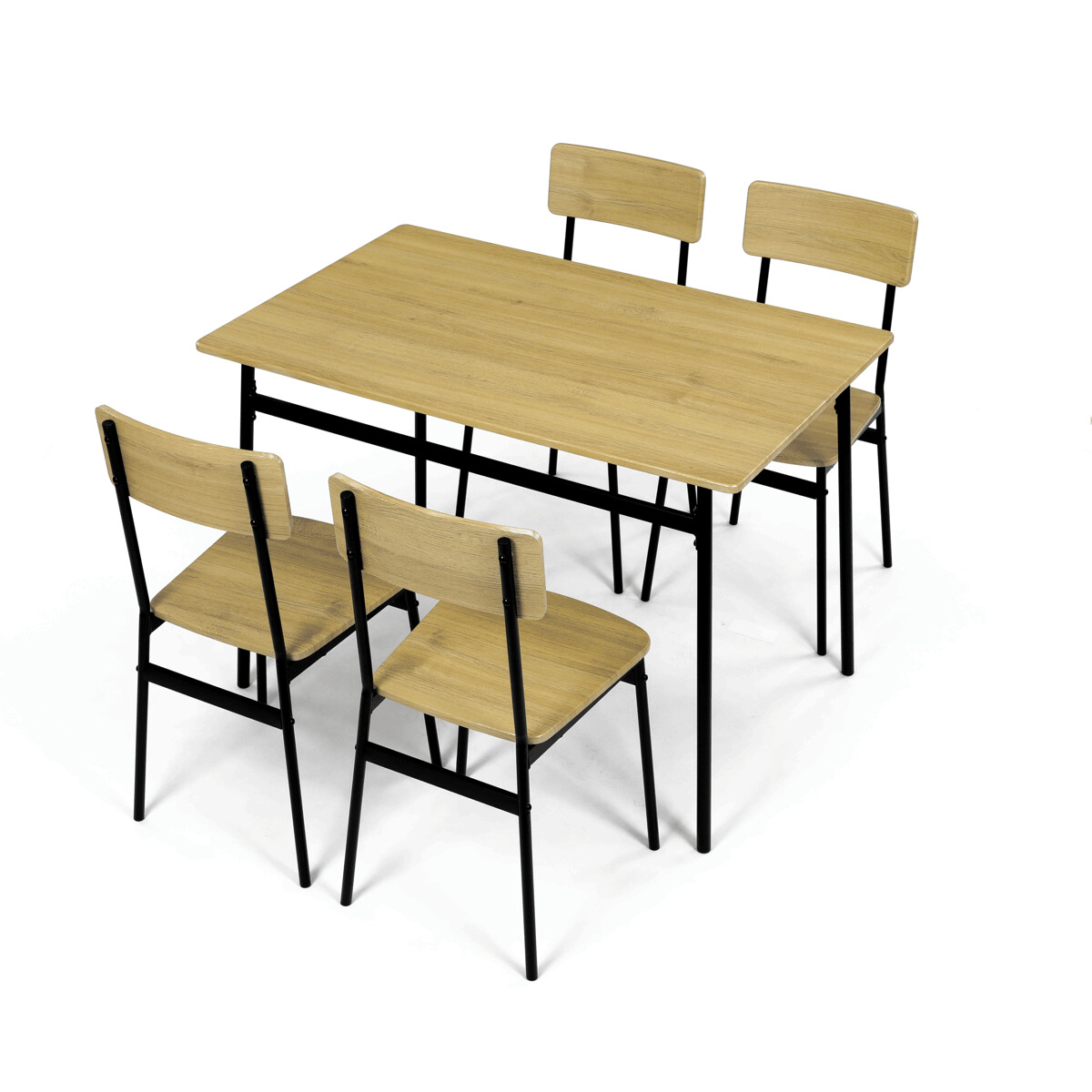 Jedálenský set MDF/kov AUT-O2155 Dub