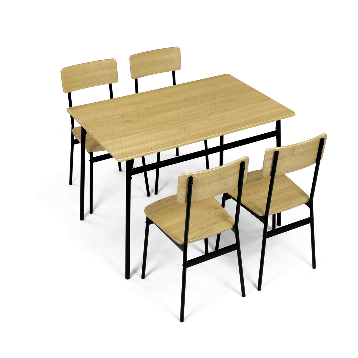 Jedálenský set MDF/kov AUT-O2155 Dub