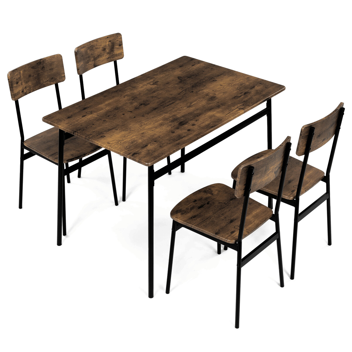 Jedálenský set MDF/kov AUT-O2155 Dub