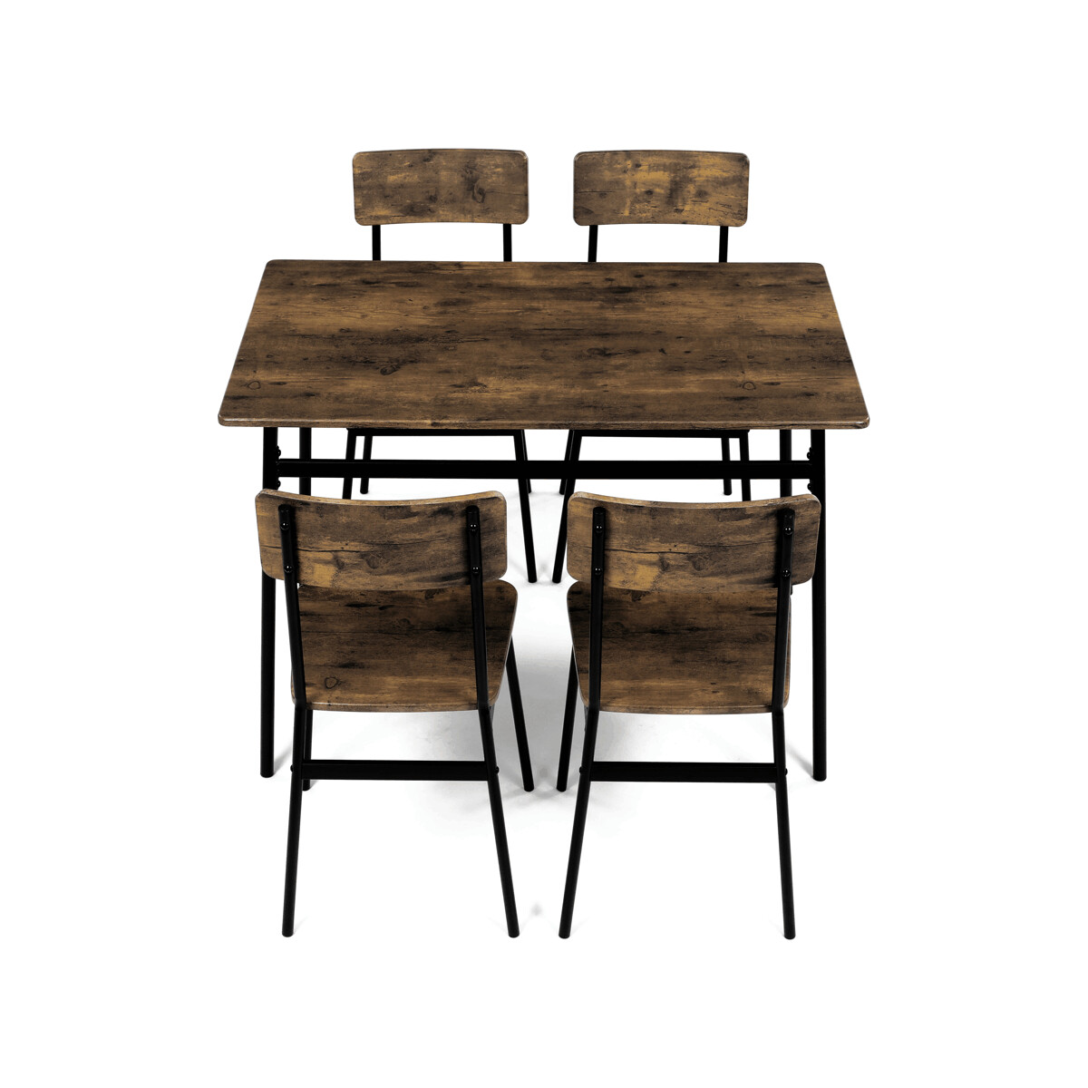 Jedálenský set MDF/kov AUT-O2155 Dub