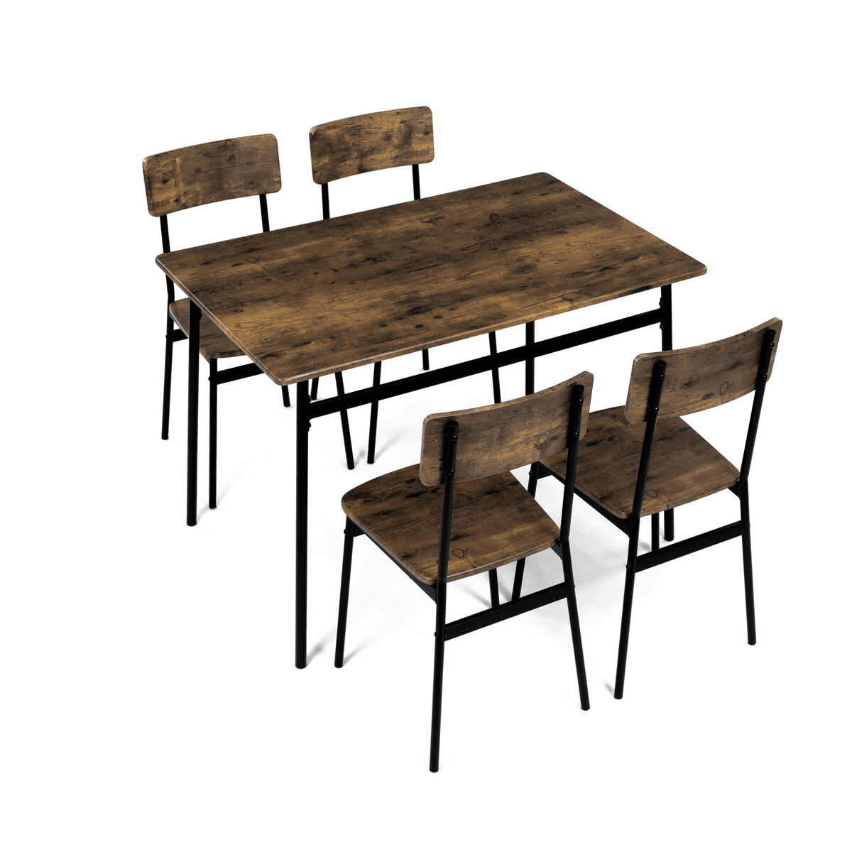 Jedálenský set MDF/kov AUT-O2155 Dub