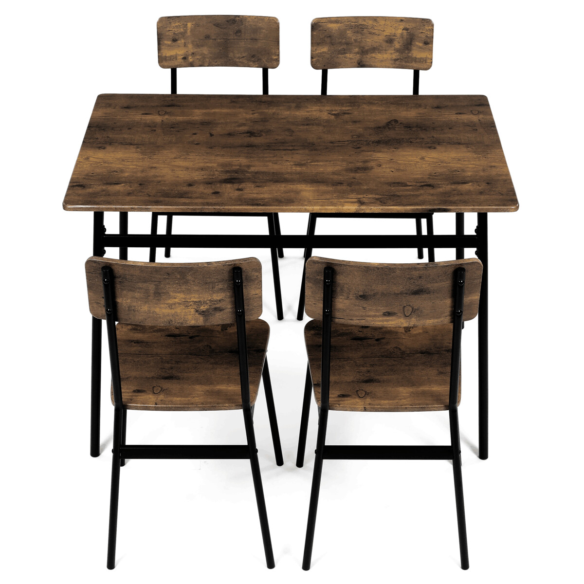 Jedálenský set MDF/kov AUT-O2155 Dub