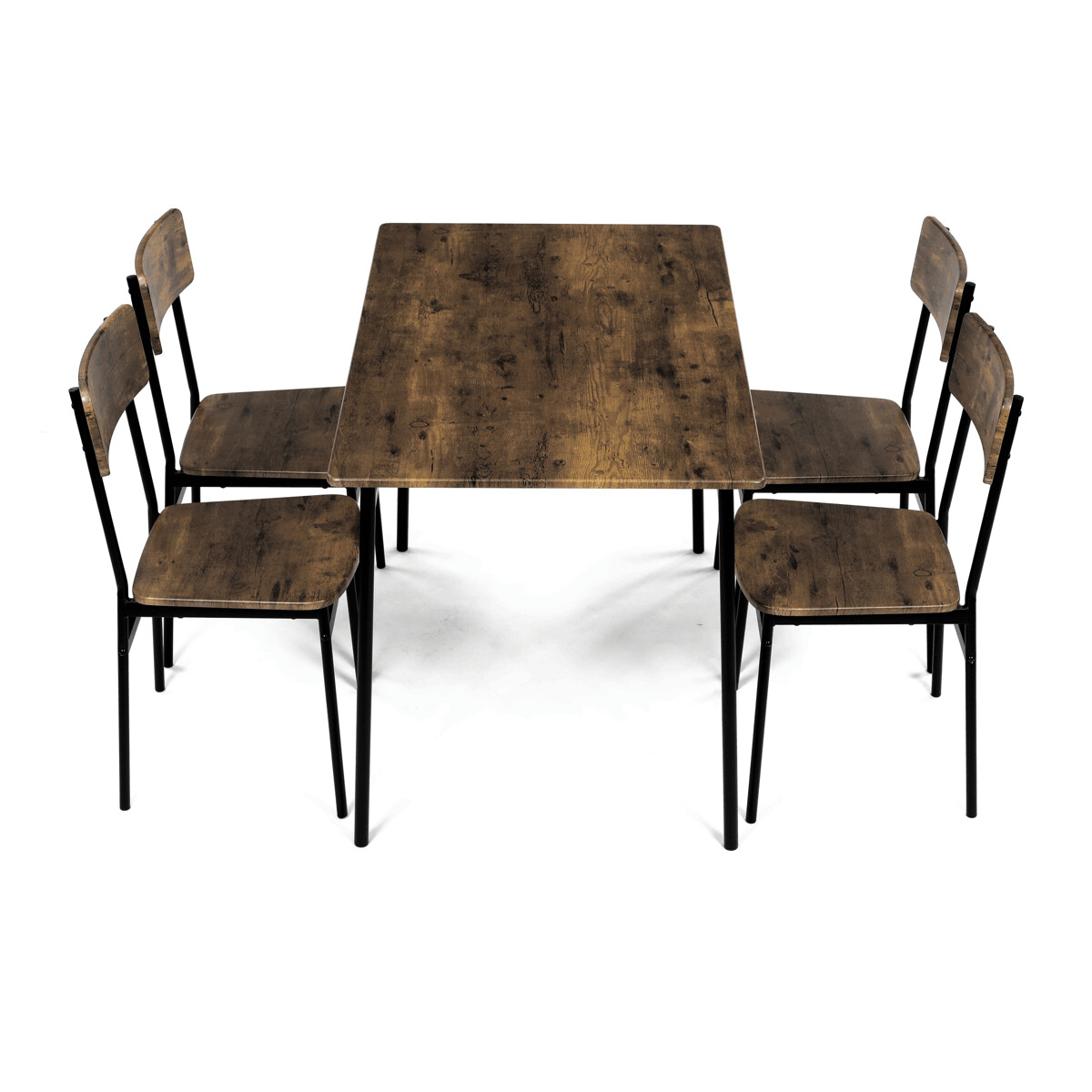 Jedálenský set MDF/kov AUT-O2155 Dub