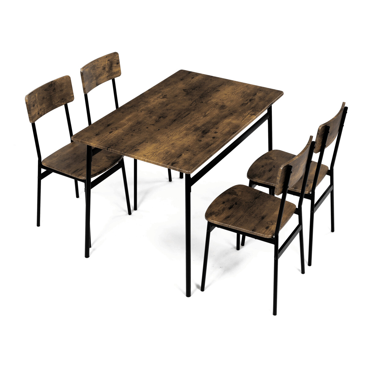 Jedálenský set MDF/kov AUT-O2155 Dub