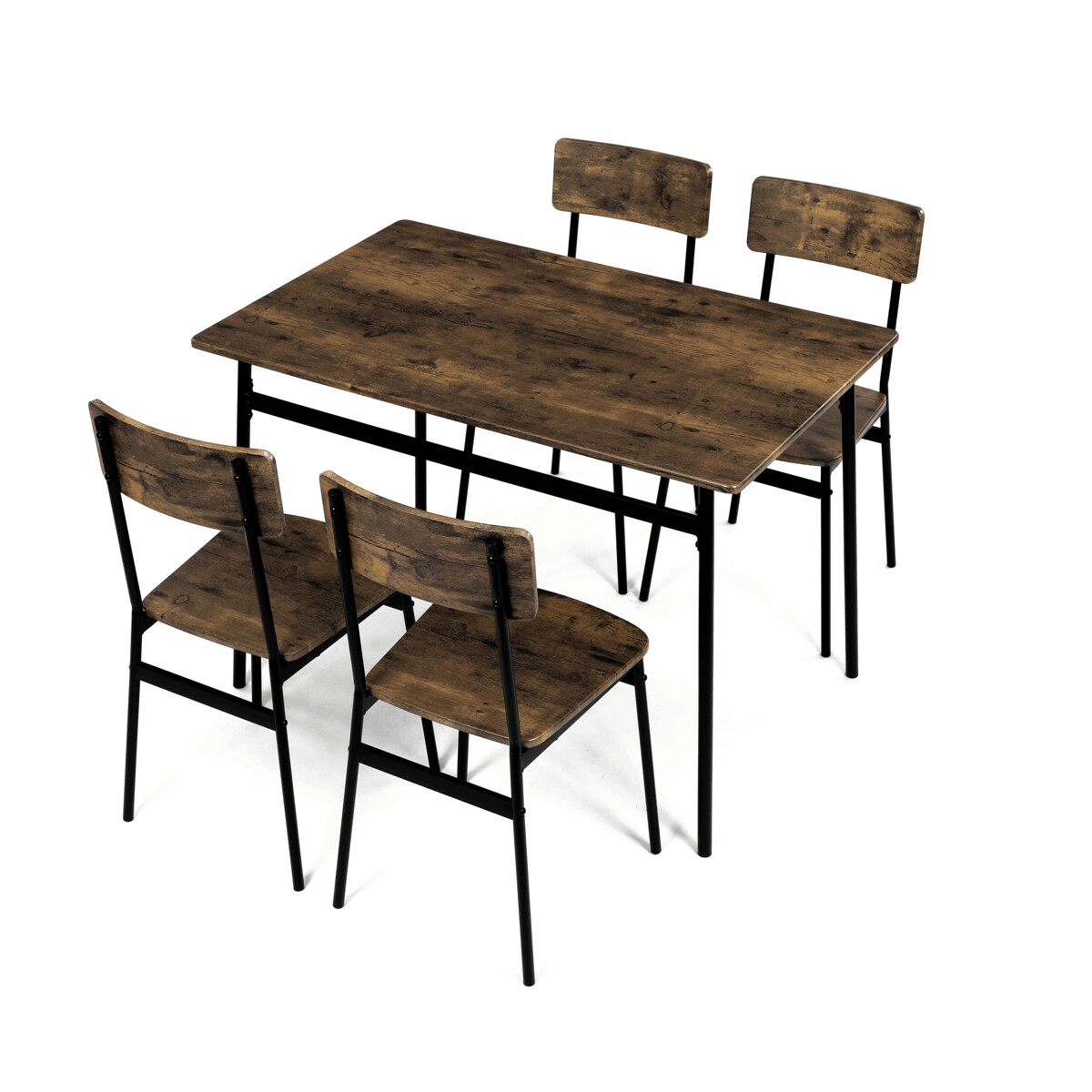 Jedálenský set MDF/kov AUT-O2155 Dub