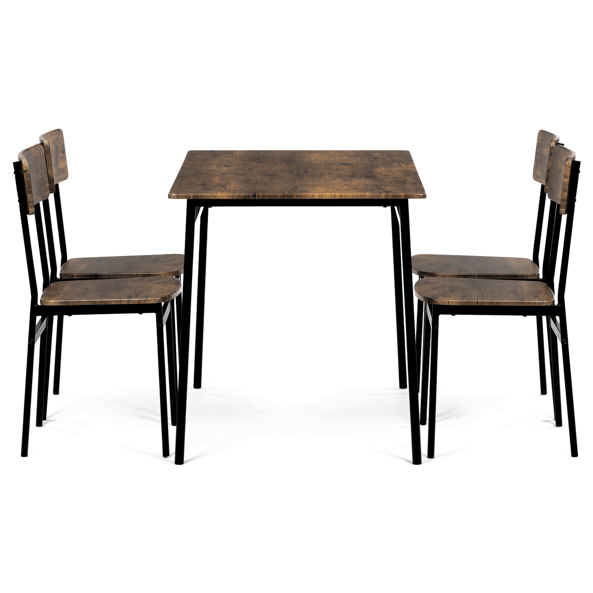 Jedálenský set MDF/kov AUT-O2155 Dub