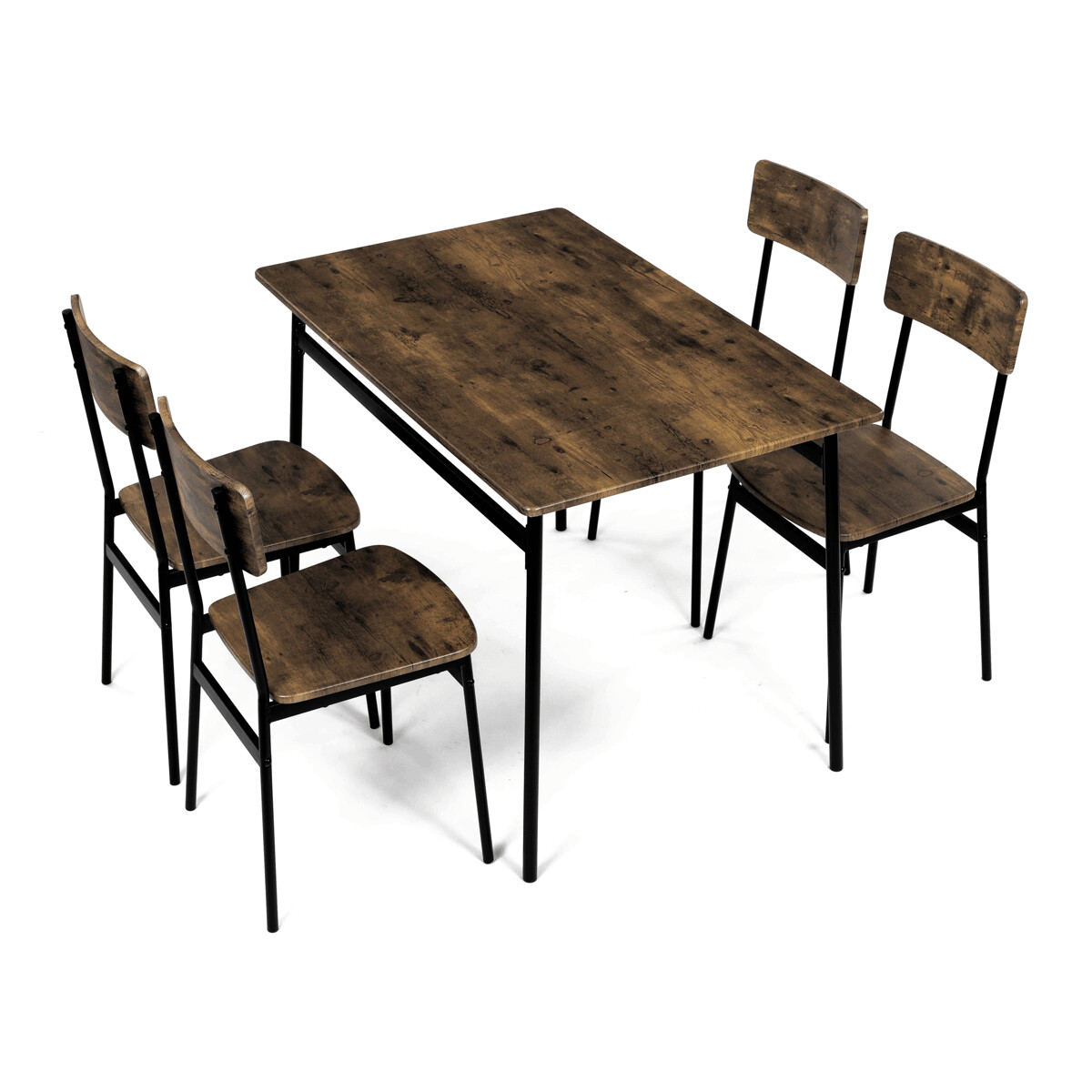Jedálenský set MDF/kov AUT-O2155 Dub