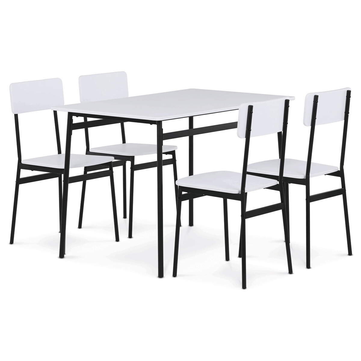 Jedálenský set MDF/kov AUT-O2155 Dub