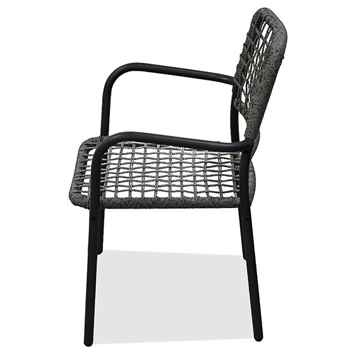 Záhradný set 1+2, kov, polyratan, sivá, AZ-L1103 GREY