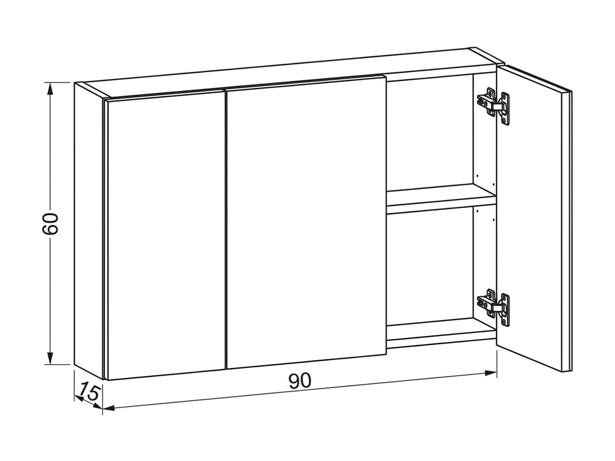 Skříňka se zrcadlem AZR-E1132 Autronic (foto 8)