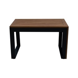 Zahradní set šedý textilen, hliník, šedá barva, polywood světle hnědá barva