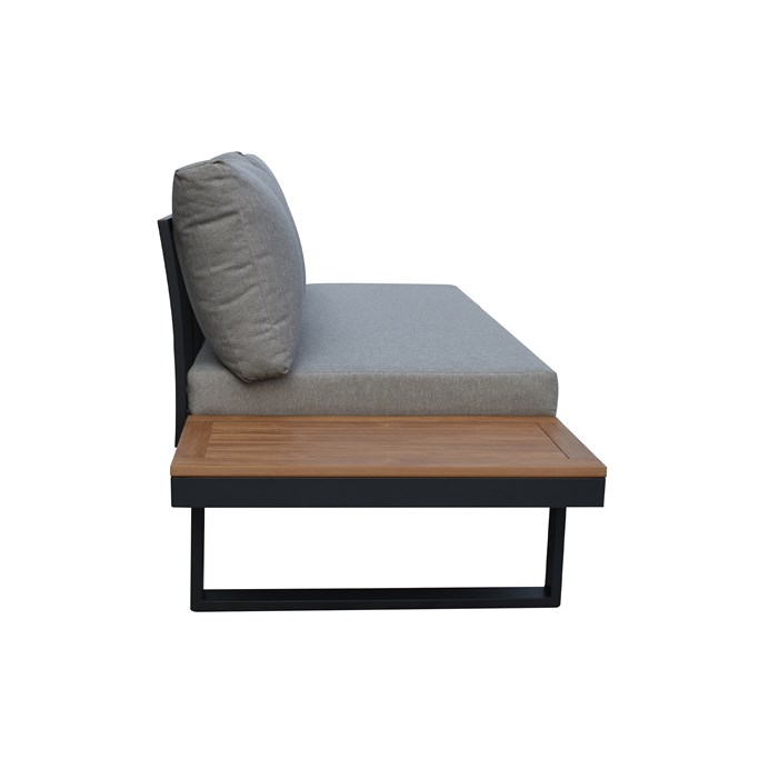 Záhradná zostava, hliník, látka, sivá, AZS-G1924 GREY