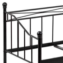 Posteľ BED-1905 BK kovová