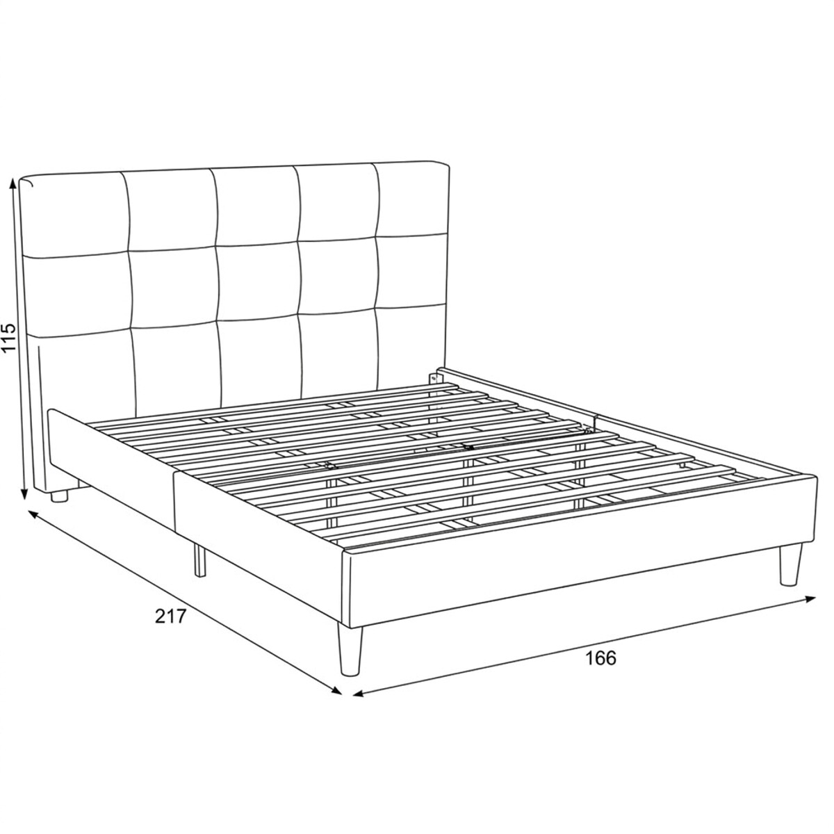 Dvoulůžková postel BED-M160 Autronic (foto 10)