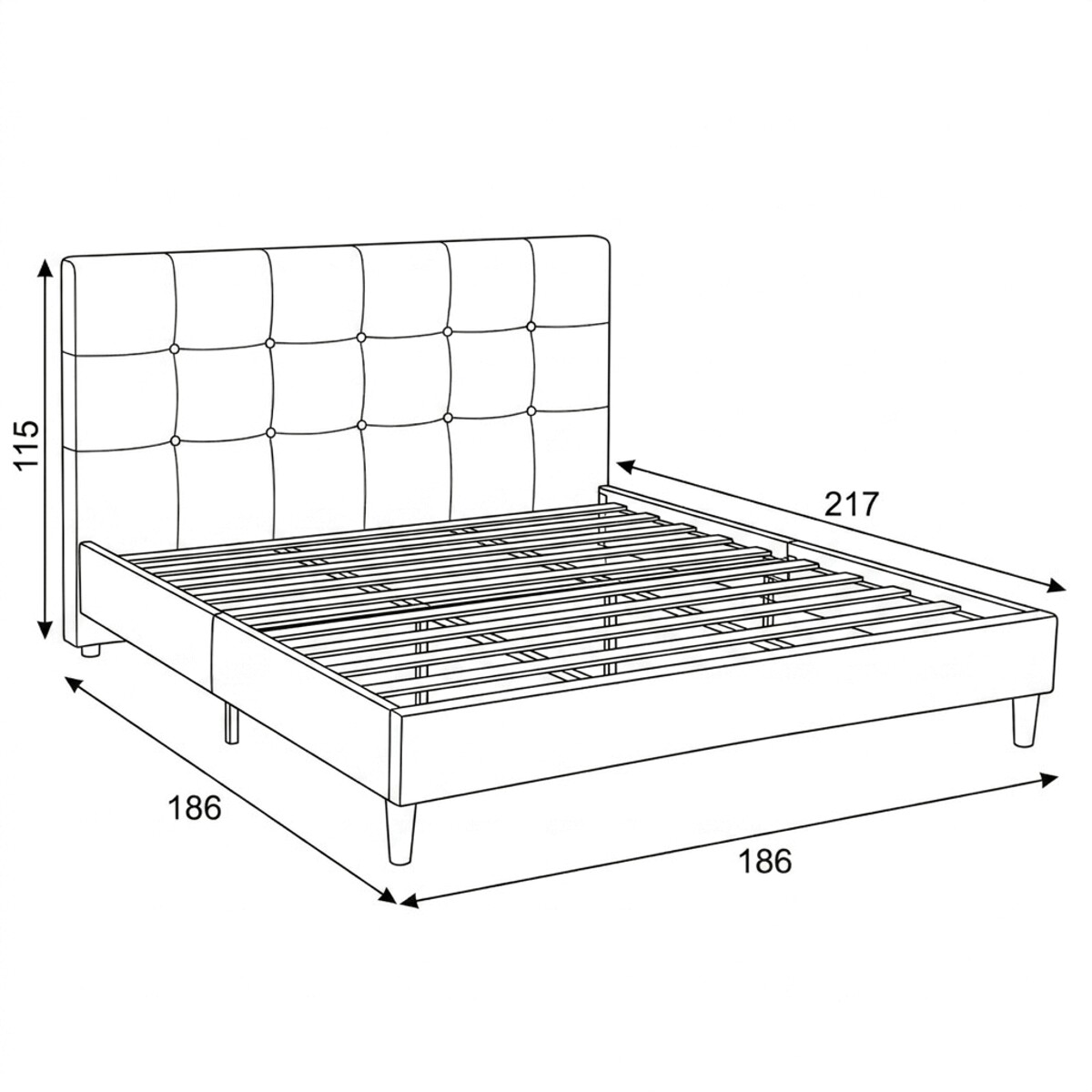 Dvoulůžková postel BED-M180 Autronic (foto 10)