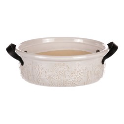 Obal na květiny, kulatý, keramický.