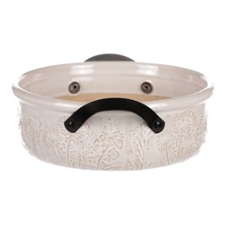 Obal na květiny, kulatý, keramický.