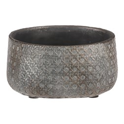 Obal na květiny, kulatý, betonový.