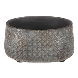 Obal na květiny, kulatý, betonový.