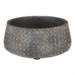 Obal na květiny, kulatý, betonový.