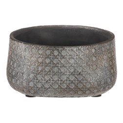 Obal na květiny, kulatý, betonový.