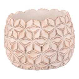 Obal na květiny - betonový, světle šedý