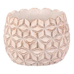 Obal na květiny - betonový, světle šedý