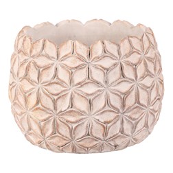 Obal na květiny - betonový, světle šedý