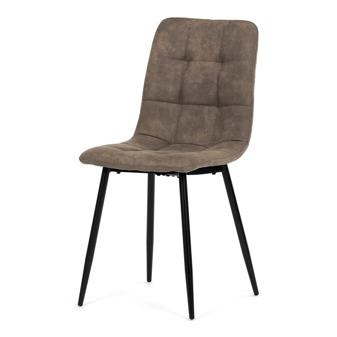 Jedálenská stolička, hnedá, látka vintage, CT-281 BR3