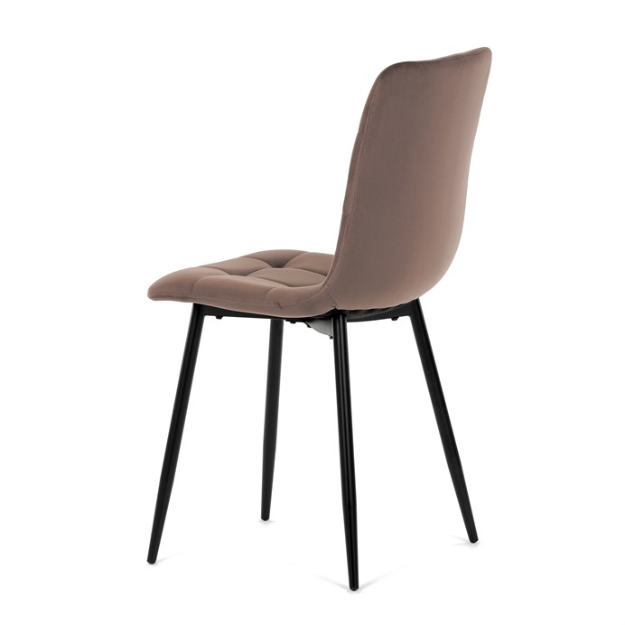 Jedálenská stolička, hnedá, zamatová látka, CT-281 BR4