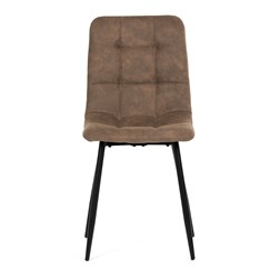 Židle jídelní, béžová látka cowboy, nohy černý kov