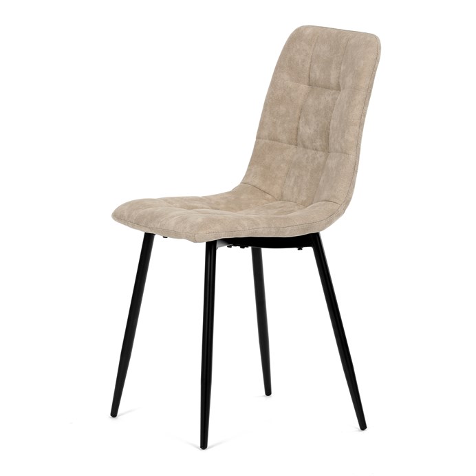 Jedálenská stolička, béžová, látka vintage, CT-281 CRM3