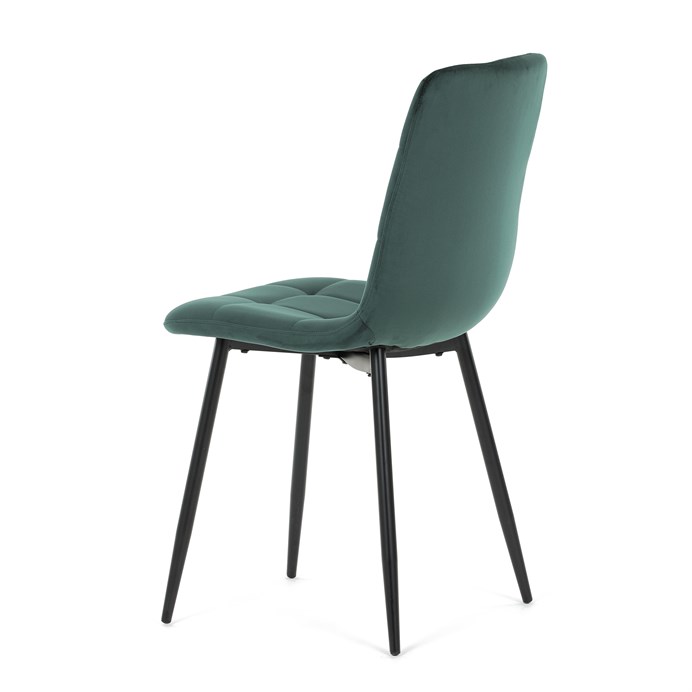 Jedálenská stolička, zelená, zamatová látka, CT-281 GRN4