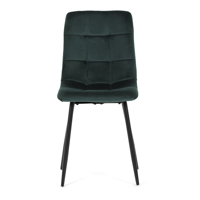 Jedálenská stolička, zelená, zamatová látka, CT-281 GRN4