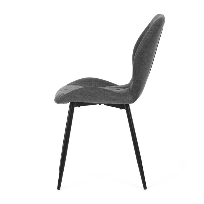 Jedálenská stolička, sivá, látka, CT-285 GREY2