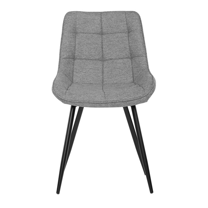 Jedálenská stolička, sivá, látka, CT-395 SIL2