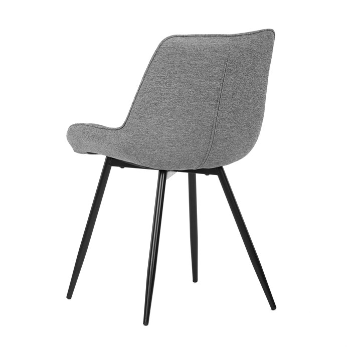 Jedálenská stolička, sivá, látka, CT-395 SIL2