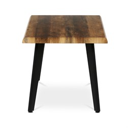 Stůl konferenční, 120x60x55 cm, MDF deska, dekor staré dřevo, kov, černý lak